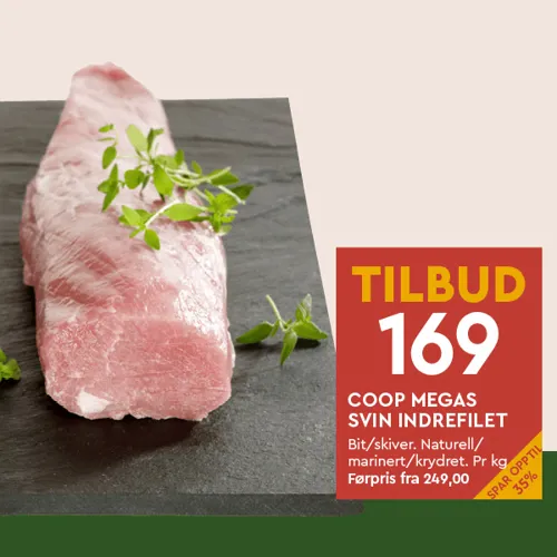 Coop Mega Svin Indrefilet U10