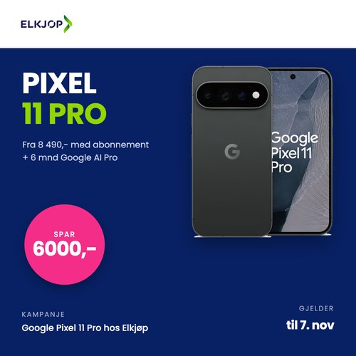 Elkjop Pixel 11 Pro 6000