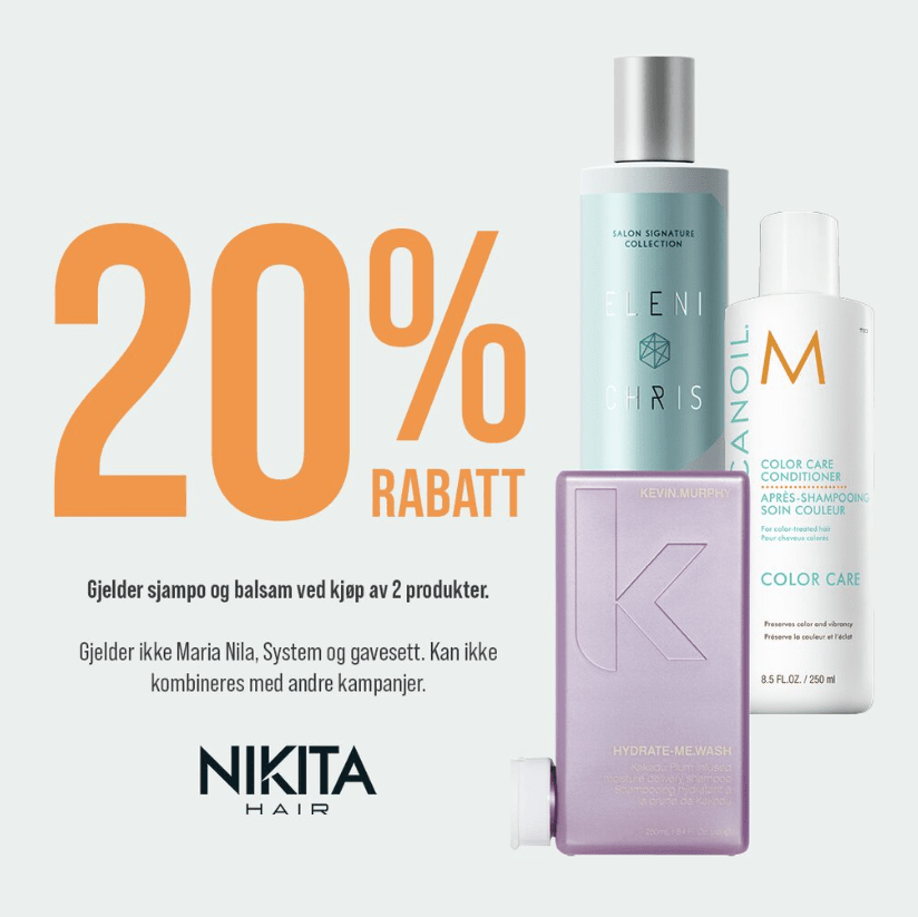 Nikita 20% Sjampo Og Balsam 1. 31.Jan