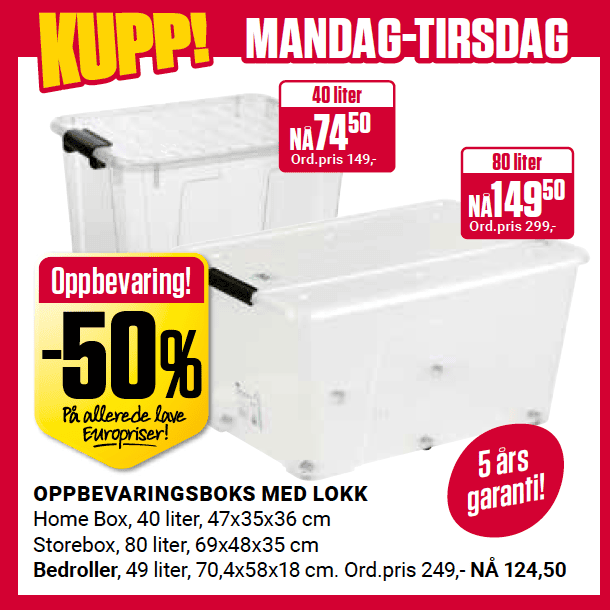 Europris Man Tir U33