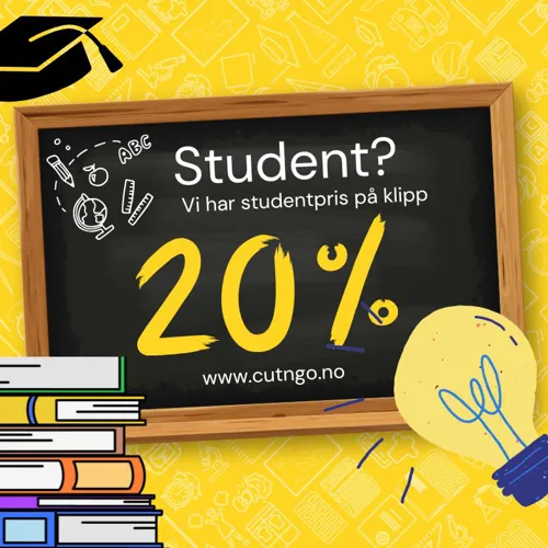 Cut'n Go Studentpris 20% Hele Året