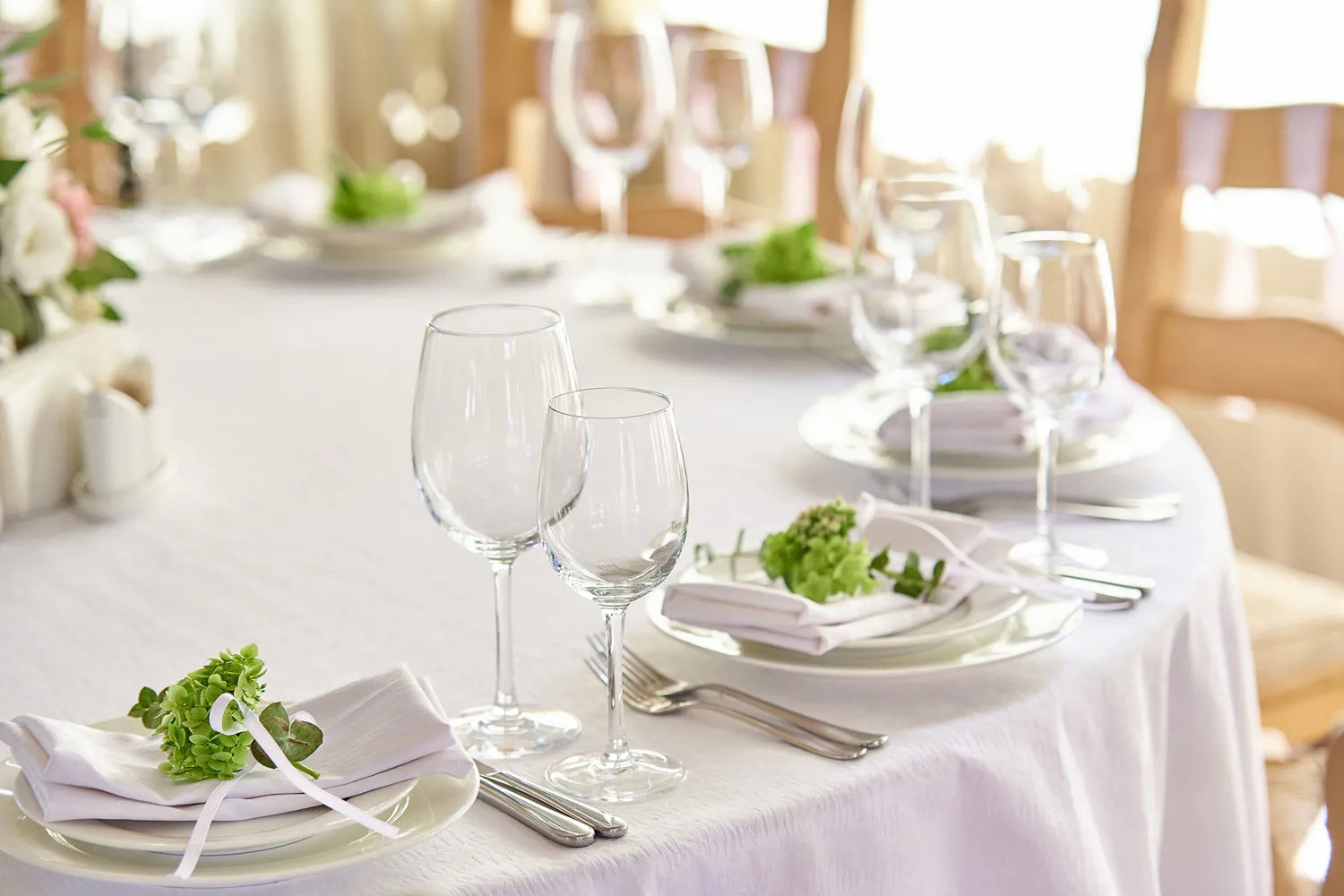 Alti Borddekking Blomster Tips Bryllup Sommer
