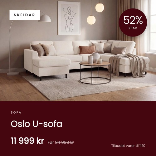 Skeidar Oslo Sofa 52
