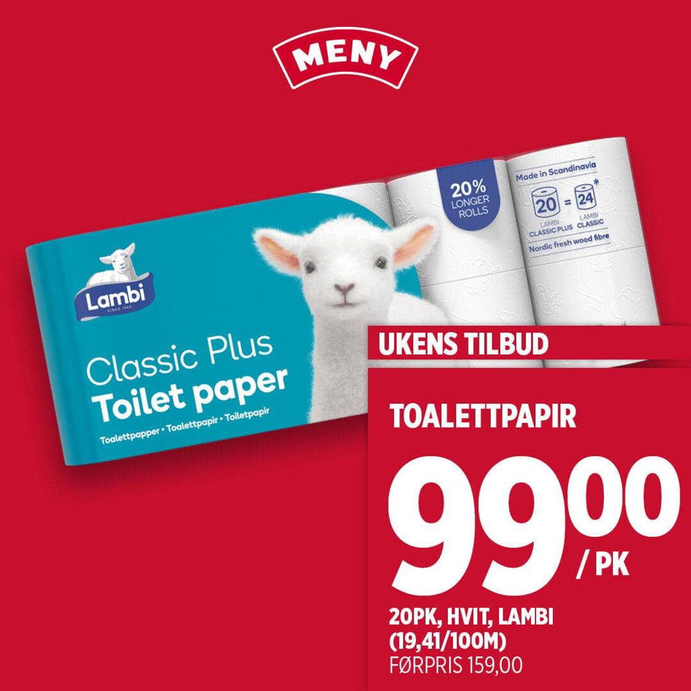 Meny Lambi Toalettpapir U38