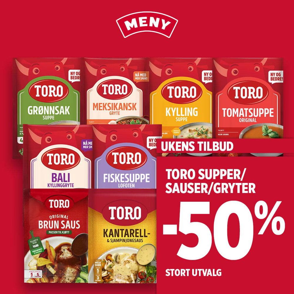 Meny 50% Toro Y39