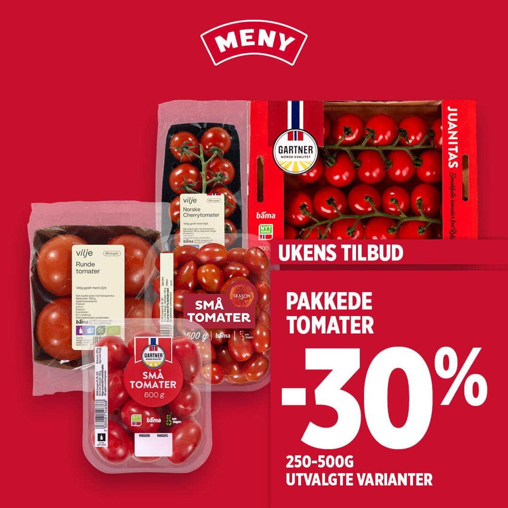 Meny Tomater 30% U39