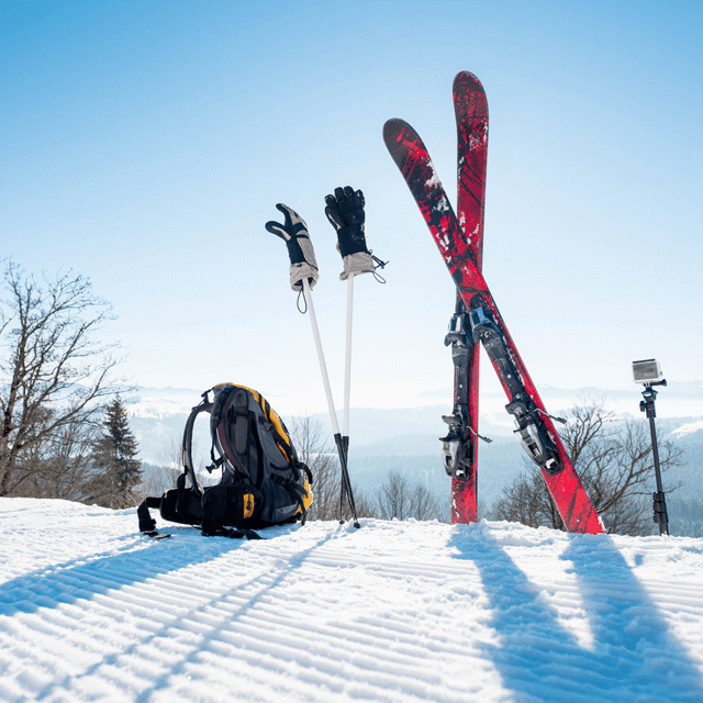 Alti Alpint Slalåm Skitur Vinter