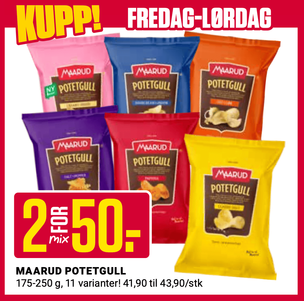 Europris Fre Lør Potetgull U43