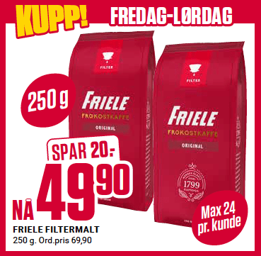 Europris Kaffe Friele U8