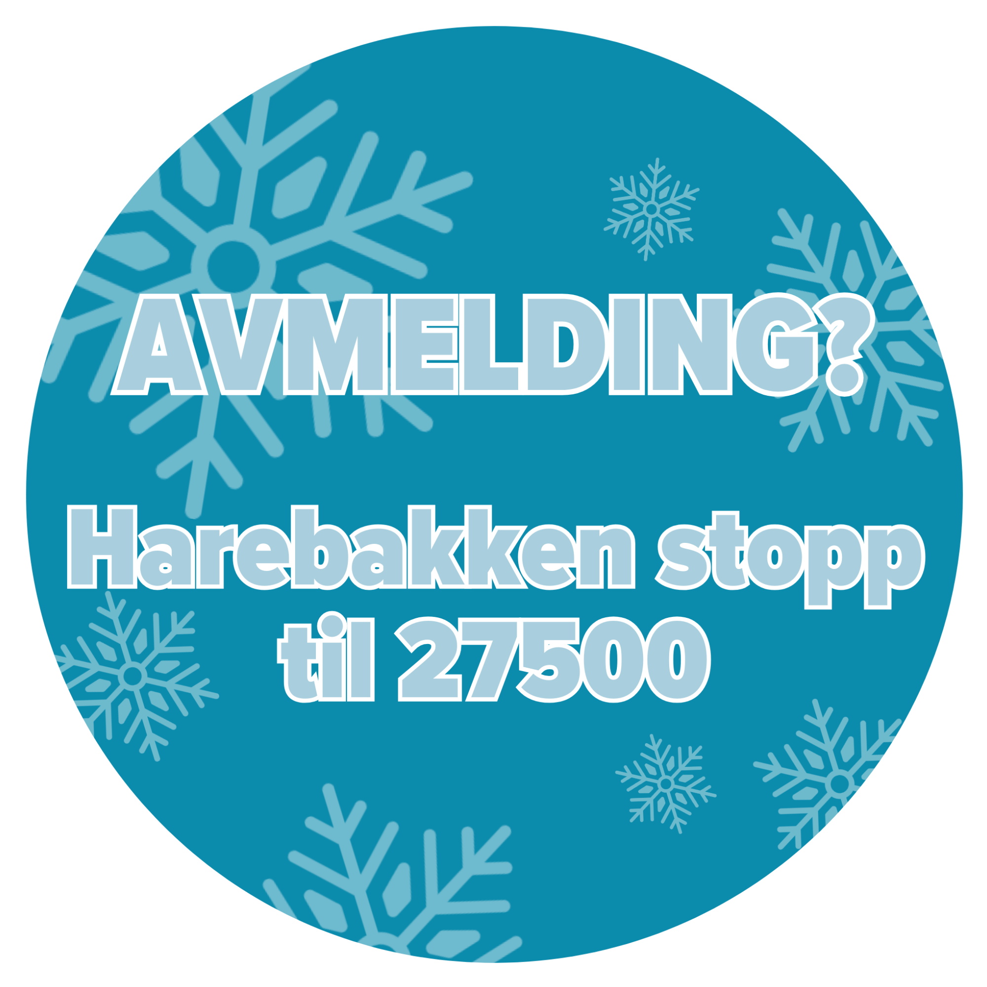 Prisbombe Vintersalg Avmelding