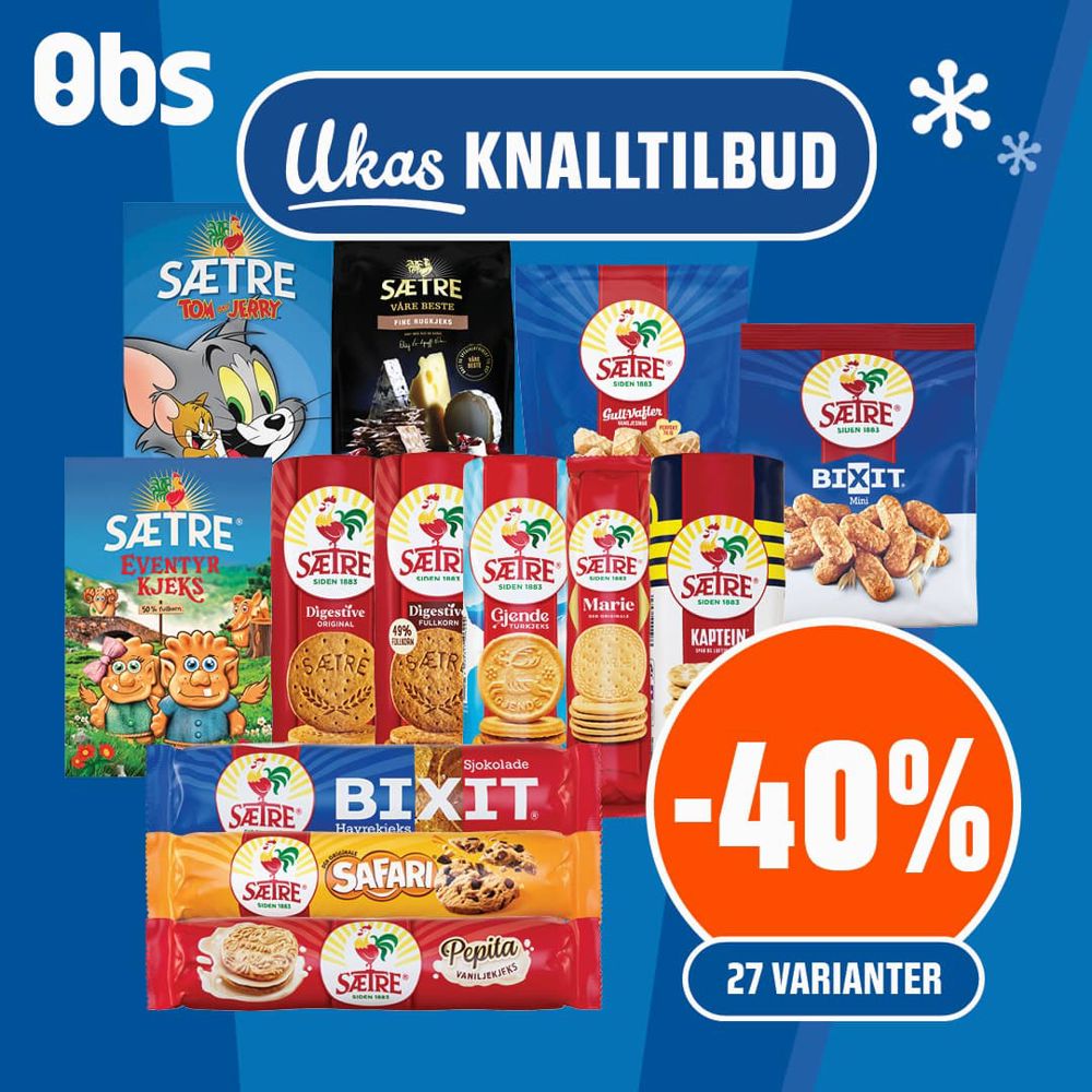 Obs 40% Sætre Kjeks U5