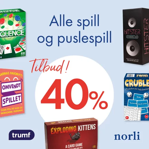 Norli 40% Spill Og Puslespill U38 41