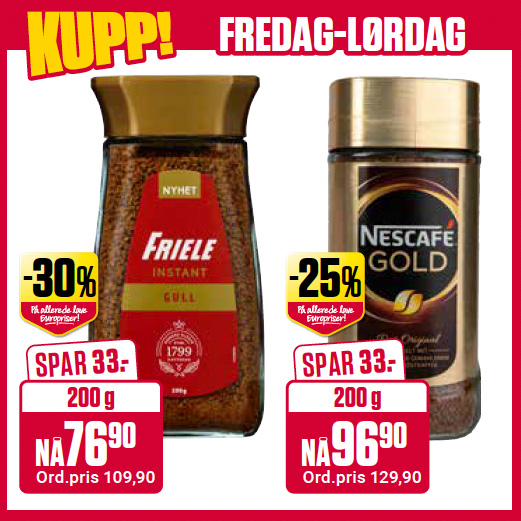 Europris Fredag Lørdag U44