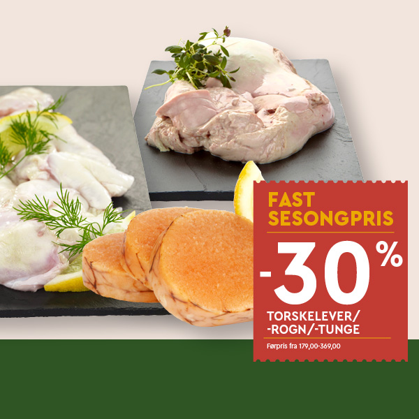 Coop Mega 30% Torskelever Rogn Tunge U6