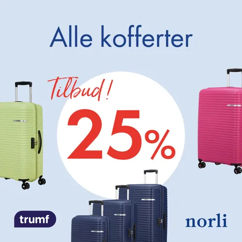 Norli Alle Kofferter 25% U38 41