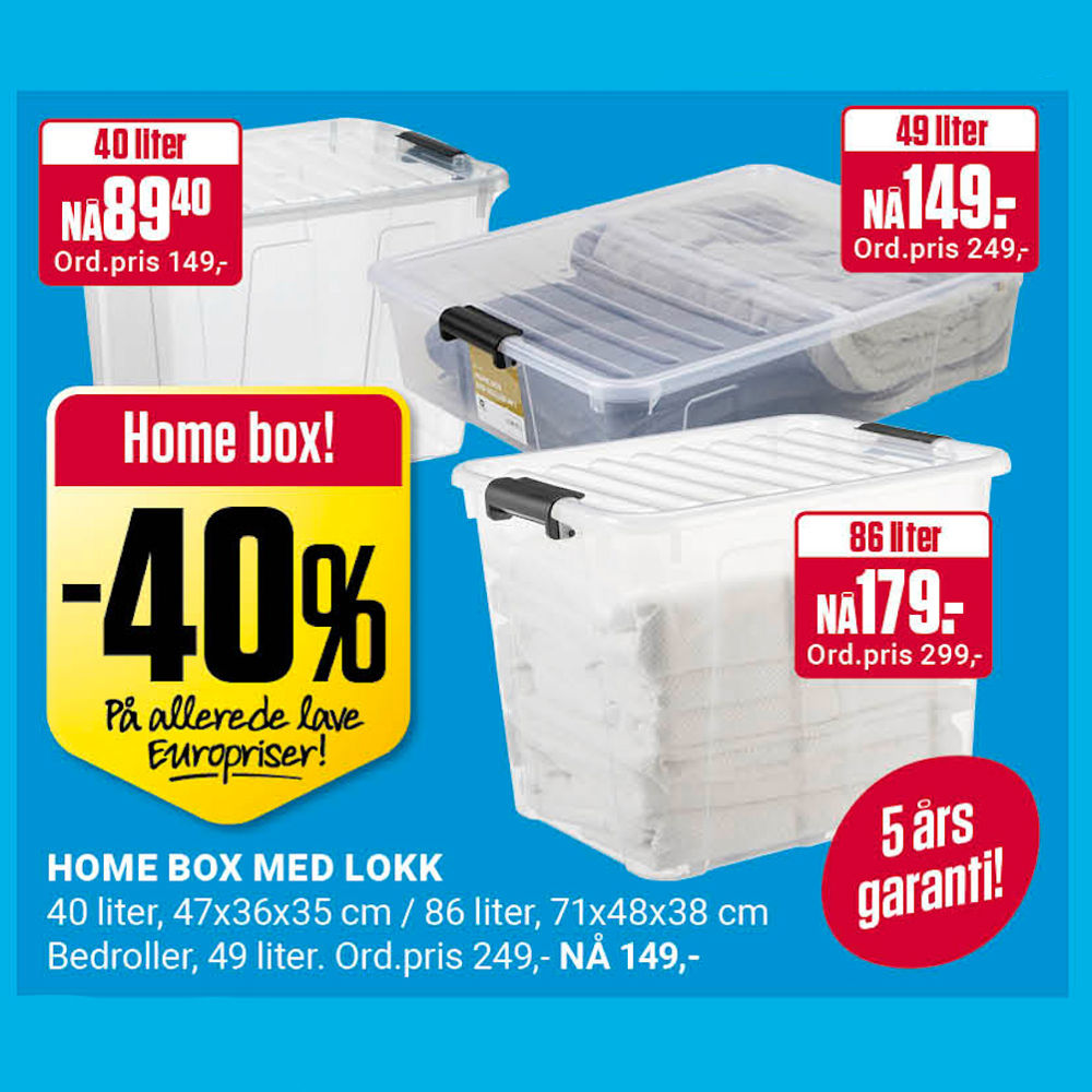 Europris 40% Home Box U9