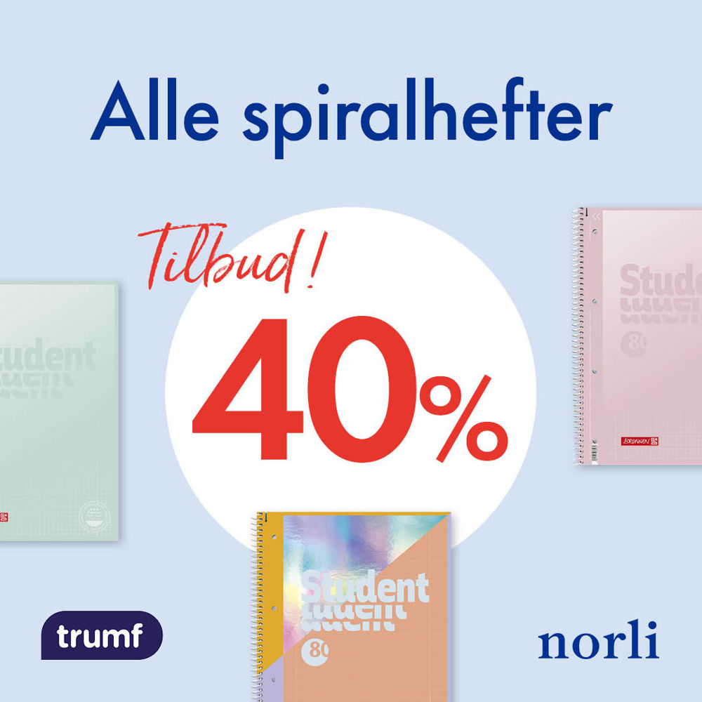 Norli 40% Spiralhefter U1 4