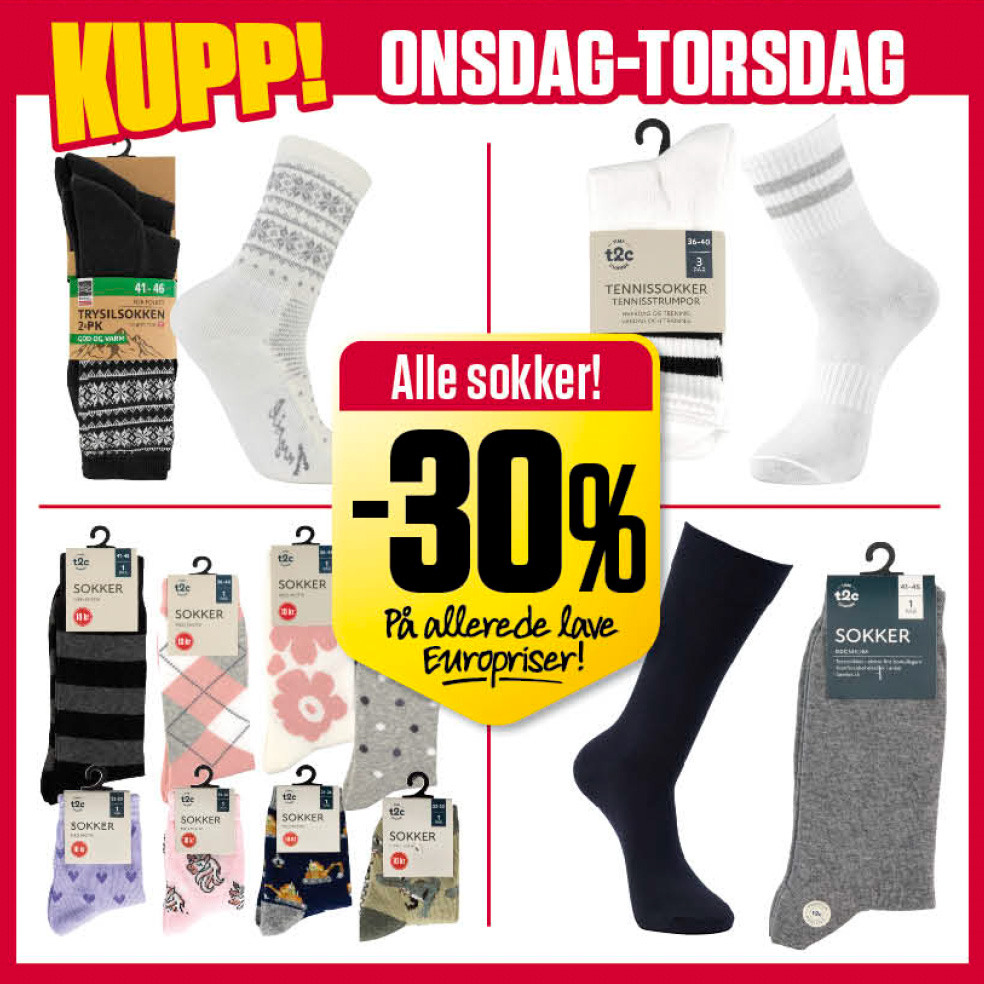 Europris Onsdag Torsdag U45