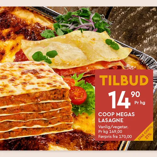 Coop Mega Lasagne U8