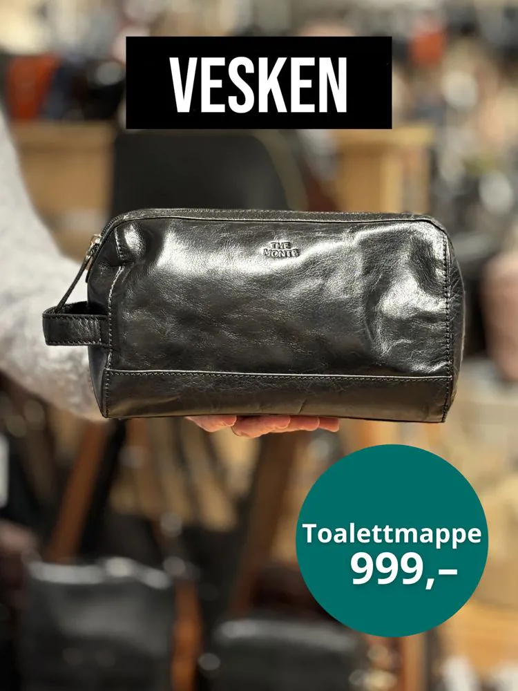 Vesken Svart Toalettmappe