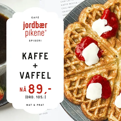 Jordbærpikene (Jp Tilbudsbanken 2024 3 2 Kaffe Vaffel)