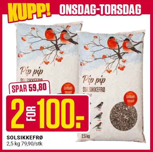 Europris Solsikkefrø Ons Tor U36