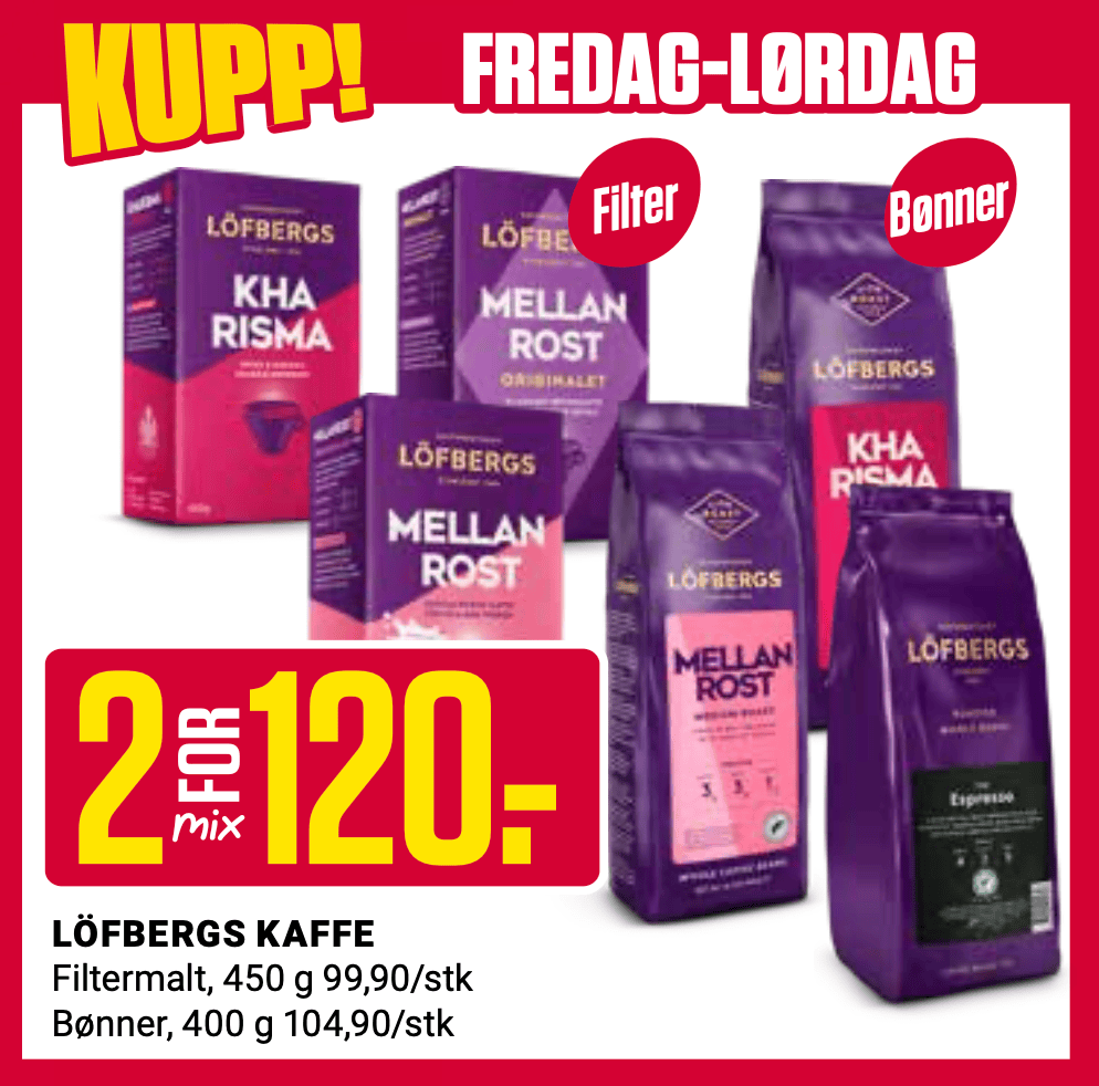 Europris Kaffe Fre Lør U45