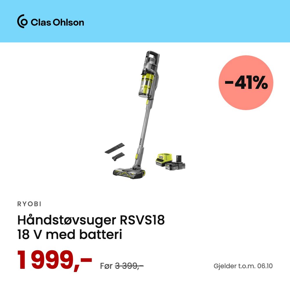 Ryobi Handstovsuger 41