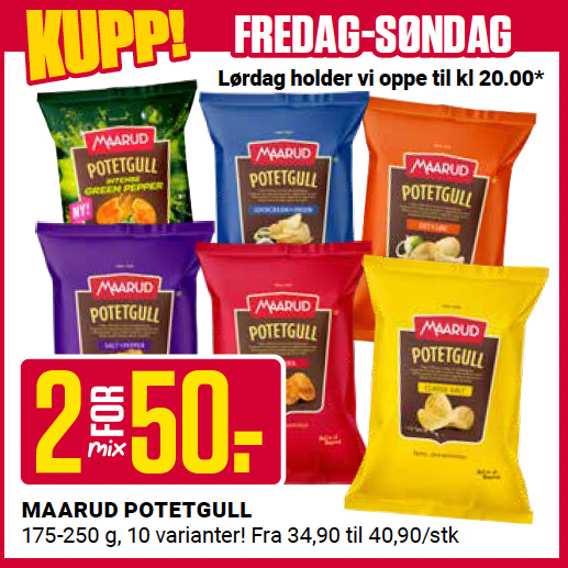 Europris Fredag Lørdag U50