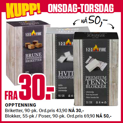 Europris Opptenning 30 Kr Ons Tor U47
