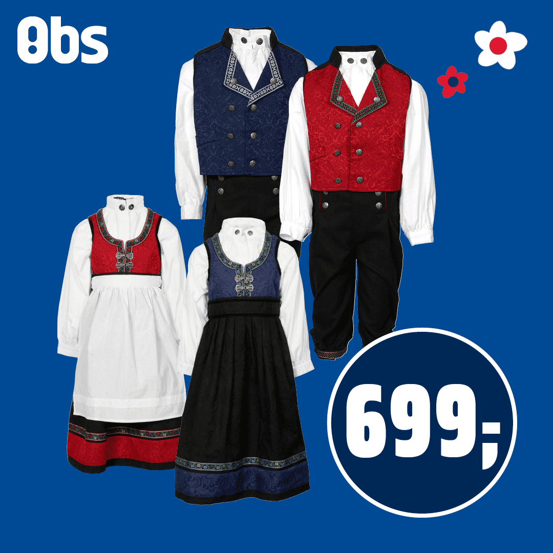 Obs Småtroll Festdrakt 4. 9.5