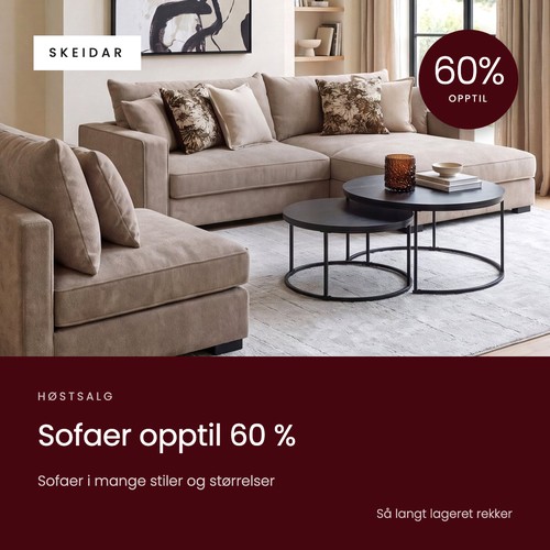 Skeidar Sofaer 60