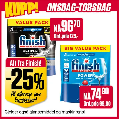 Europris Onsdag Torsdag U10
