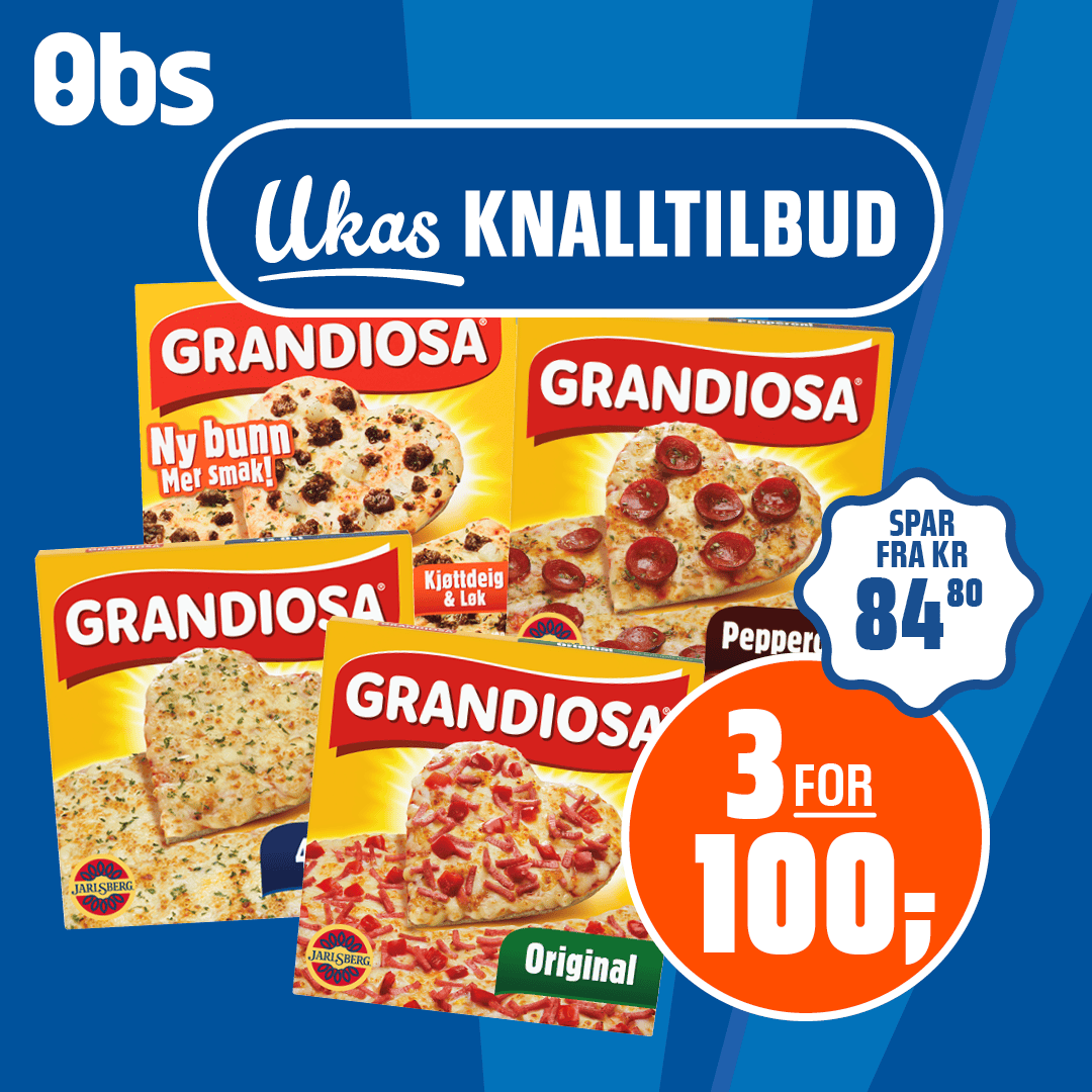 Obs Ukens Knalltilbud Grandiosa U24