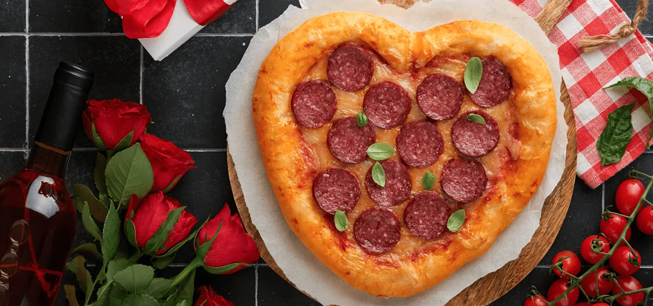 Valentine Hjertepizza Oppskrift Romantisk Alti