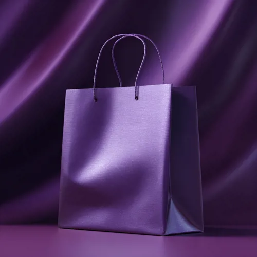 Qvitre A Sleek Elegant Purple Goodie Bag. Use Rich Lavender And 25C57ee8 1C61 450F Beb7 F9e1aaad8f1d