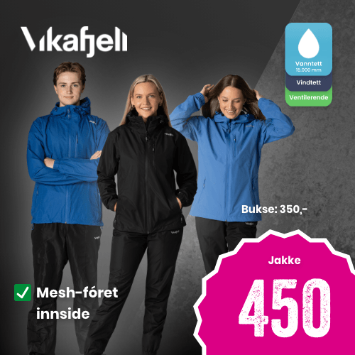 SO Vikafjell Regntøy Voksen 8. 13.Sept