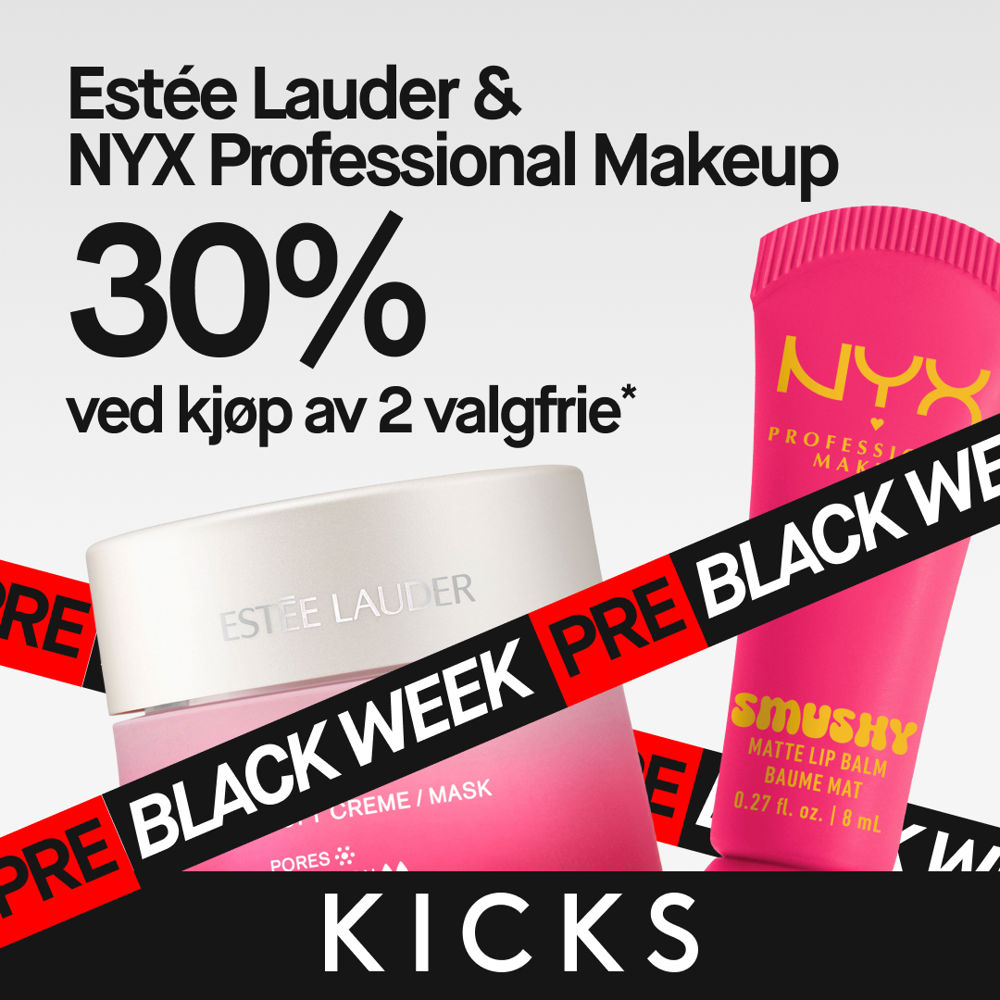 KICKS Estée Lauder & NYX Professional Makeup 30% Ved Kjøp Av 2 Valgfrie* 22.11