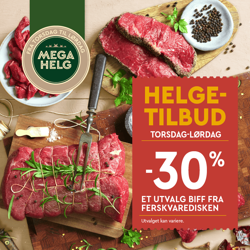 Coop Mega Helgetilbud Biff U28