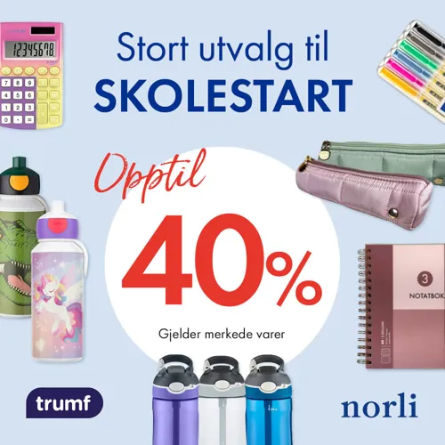 Norli Opptil 40% Skolestart U31 35