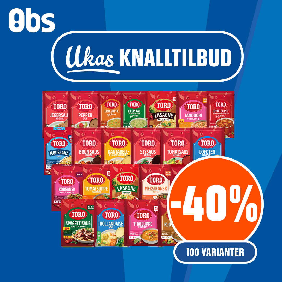 Obs Knalltilbud Toro U45