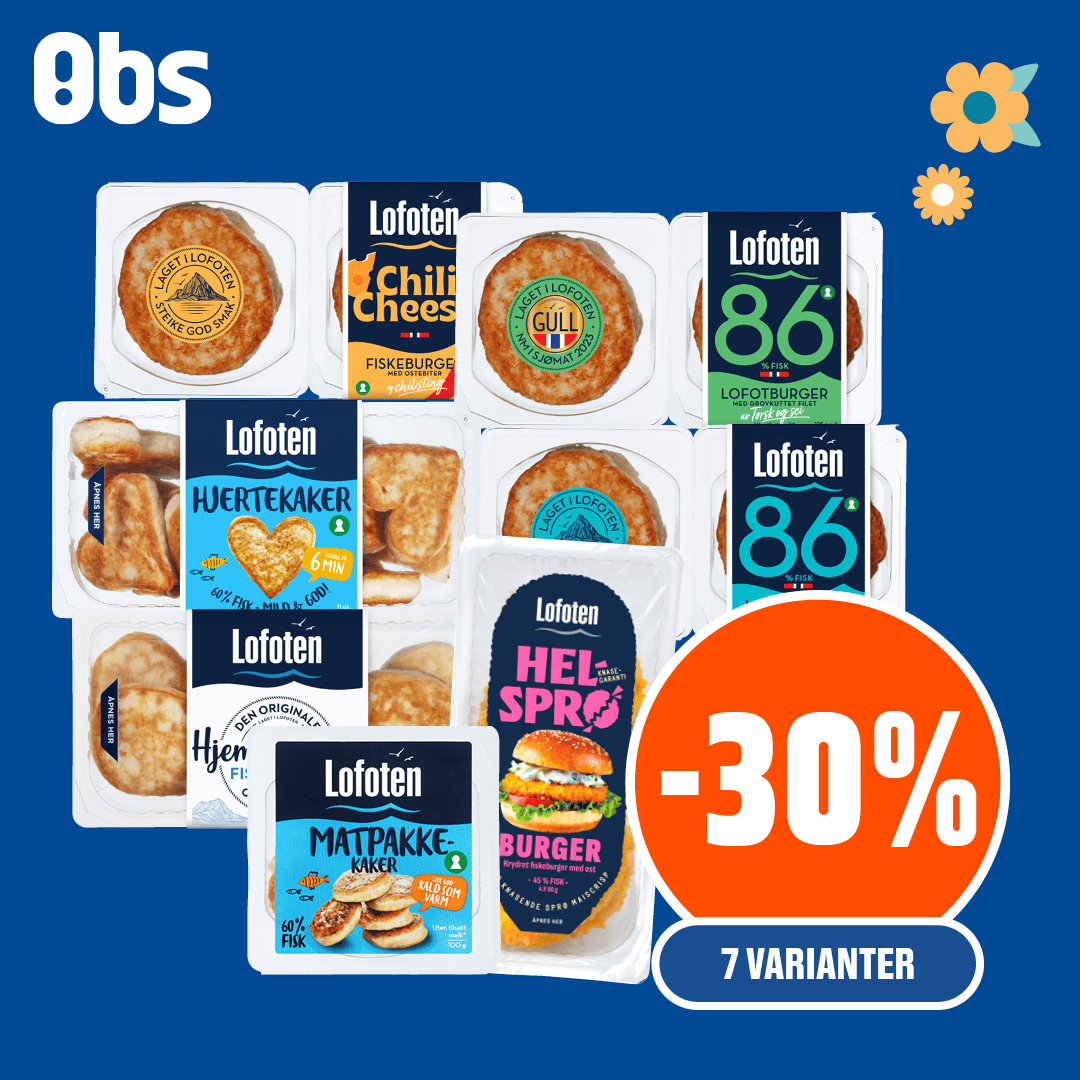 Obs 30% Lofoten 20. 25.Juli