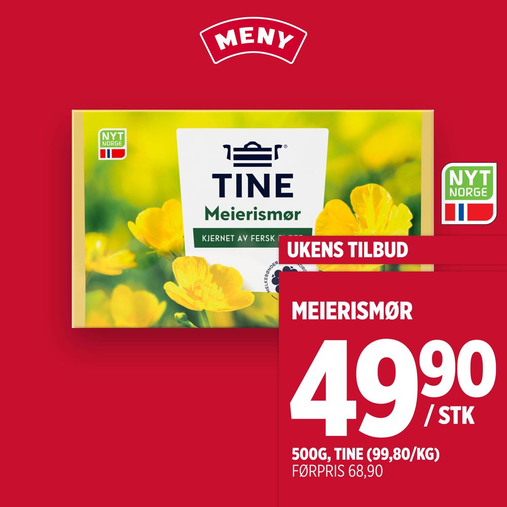 Meny Meierismør U42