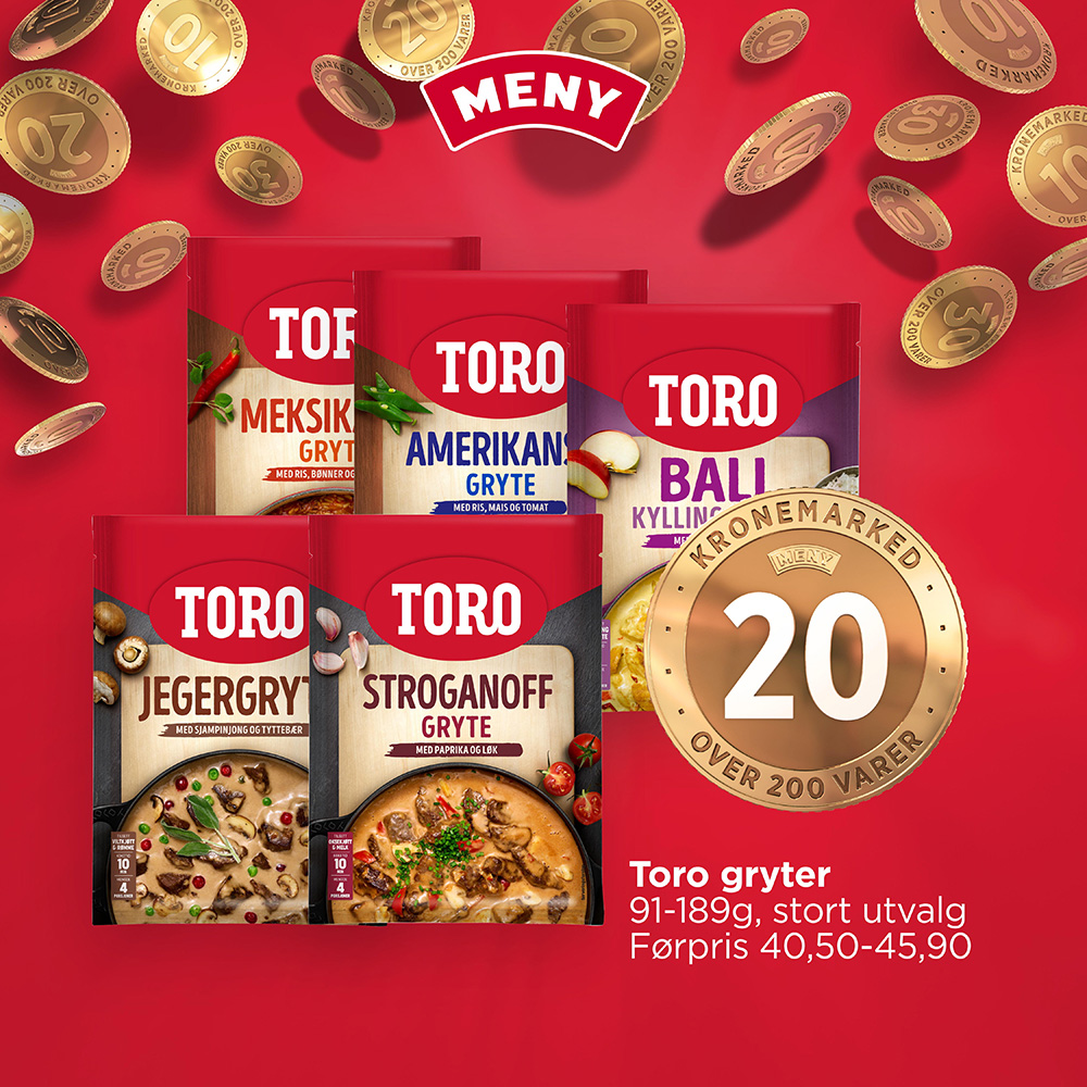 Meny Toro Gryter U34
