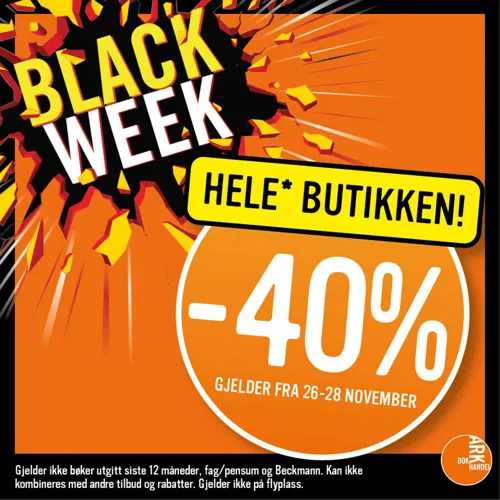ARK BW 40% Hele Butikken 26. 28.11