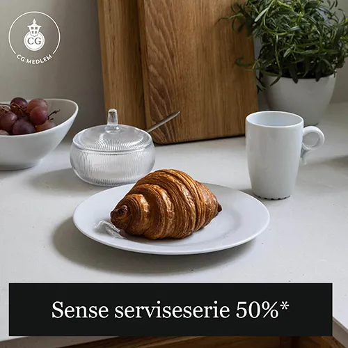 CGM 50% Sense Hvit Serviseserie 7.10 5.11