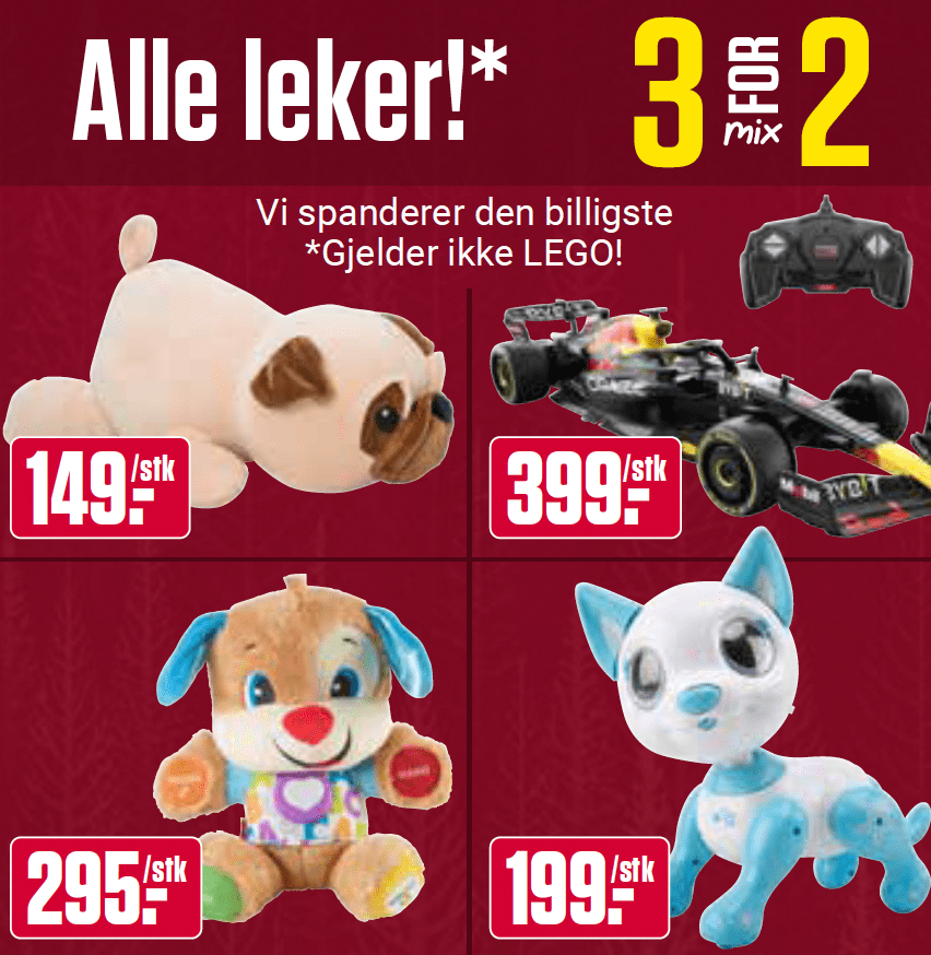 Europris 3 For 2 Leker 22. 28.Des