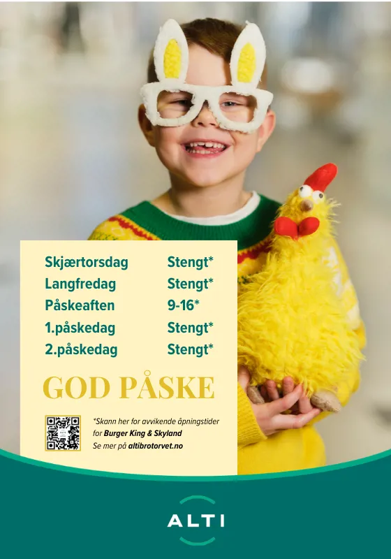 Påske,Åpningstider