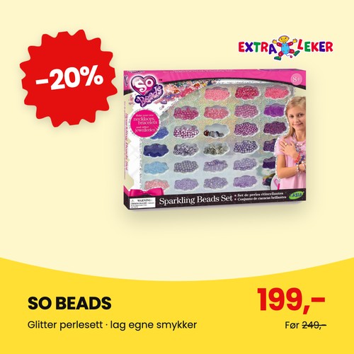 Extraleker Sobeads Perlesett 20