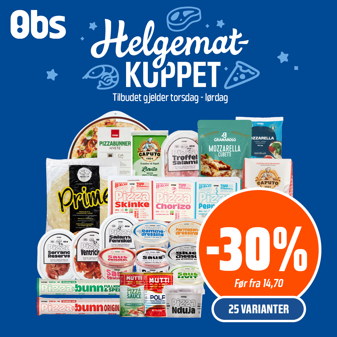 Obs Coop Pizza Ferskvare Helgematkupp U50